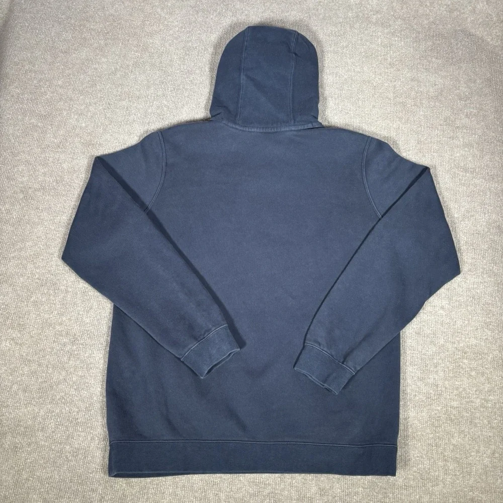 Nike Sportswear‎ Club Fleece Hoodie Sweatshirt Mens L Navy Blue Log Just Do It